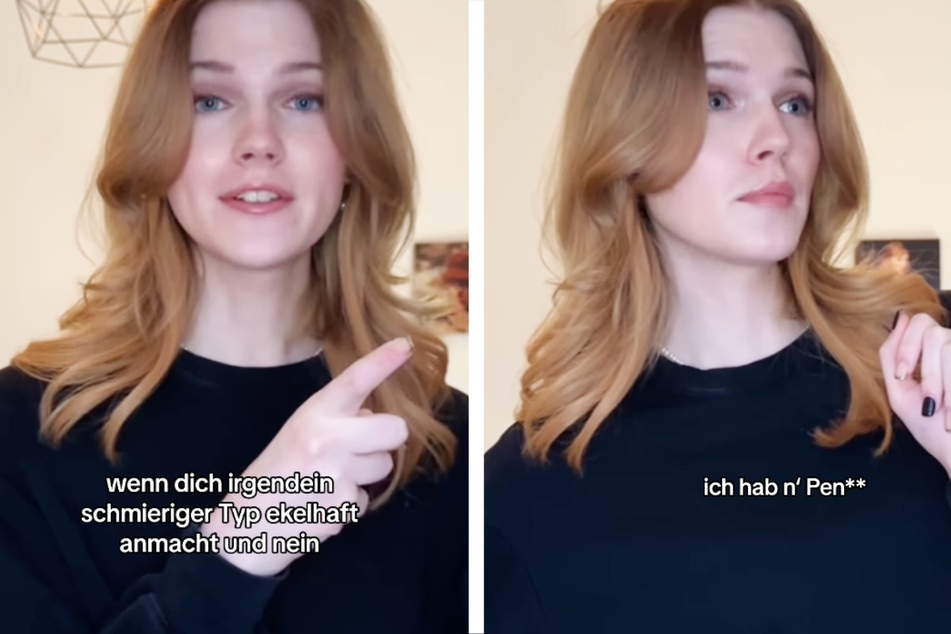 In einem Instagram-Reel schlägt Lucy Hellenbrecht (25) eine eher ungewöhnliche Reaktion vor, um einen als unangenehm empfundenen Flirt-Versuch durch einen Mann abzublocken.