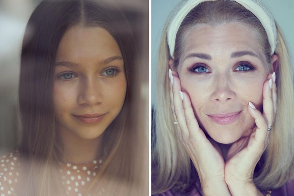 Tanja Szewczenko (44, r.) und ihre Tochter Jona (11) sind ein Herz und eine Seele.
