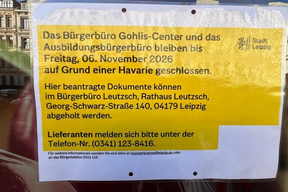 Die Schließung soll bis einschließlich 6. November bestehen.