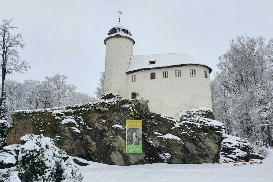 Auch in Chemnitz fiel am Sonntag jede Menge Neuschnee.
