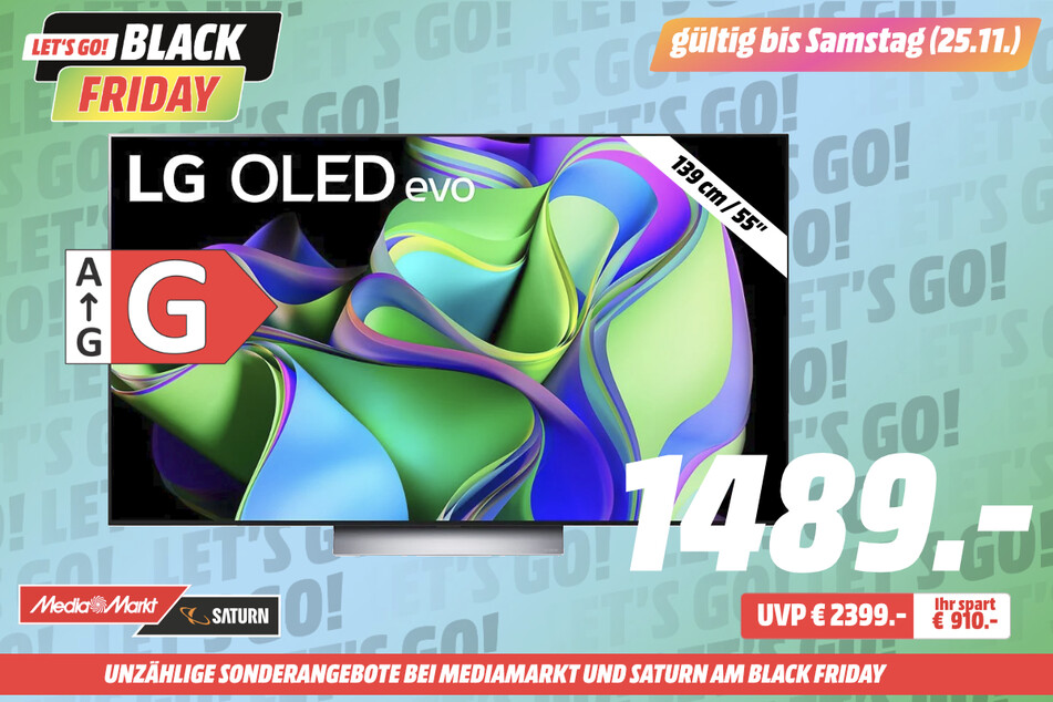 55-Zoll LG-Fernseher OLED55C31LA
für 1.489 statt 2.399 Euro.