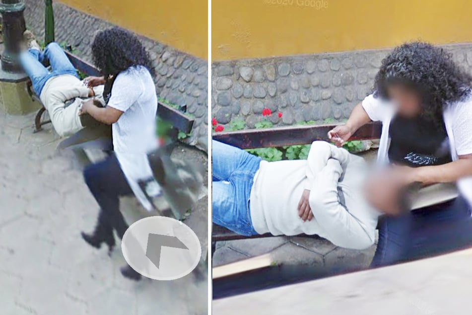 Szybko stało się jasne, że chodzi o jego żonę, która w 2013 roku przytulała się na tej ławce z innym mężczyzną.