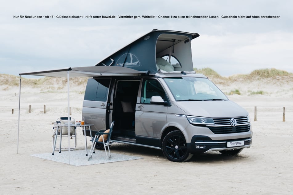 LOTTO24 verlost einen VW Camper im Wert von 75.000 Euro bis 20. Juli