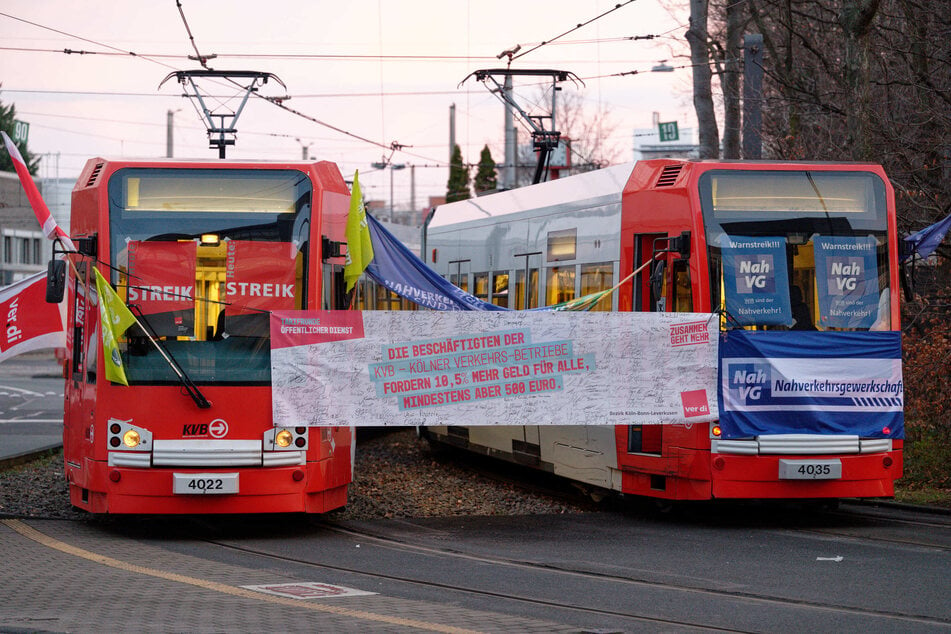 Bei den KVB in Köln fahren 48 Stunden keine Straßenbahnen und Busse.