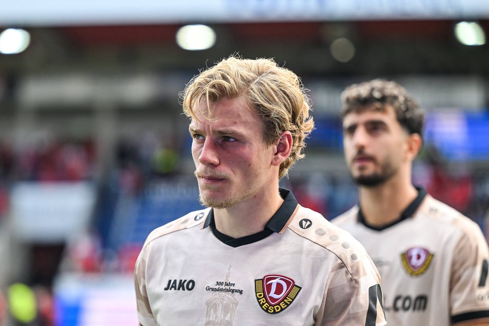 Ex-Dynamo Jonas Oehmichen ließ es sich nicht nehmen, am Samstagabend bei seinem Herzens-Club vorbeizuschauen.