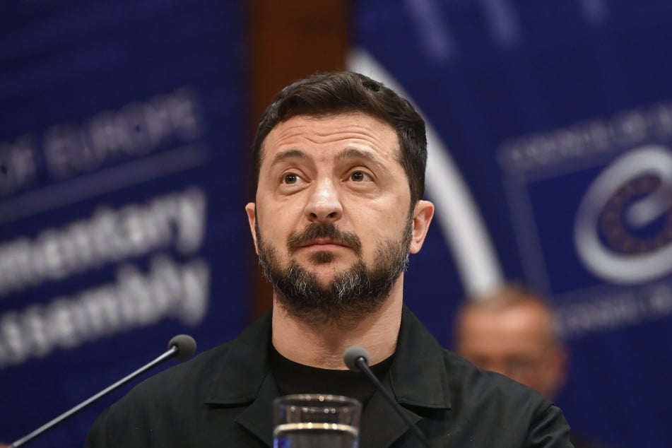 Der ukrainische Präsident Wolodymyr Selenskyj (47).