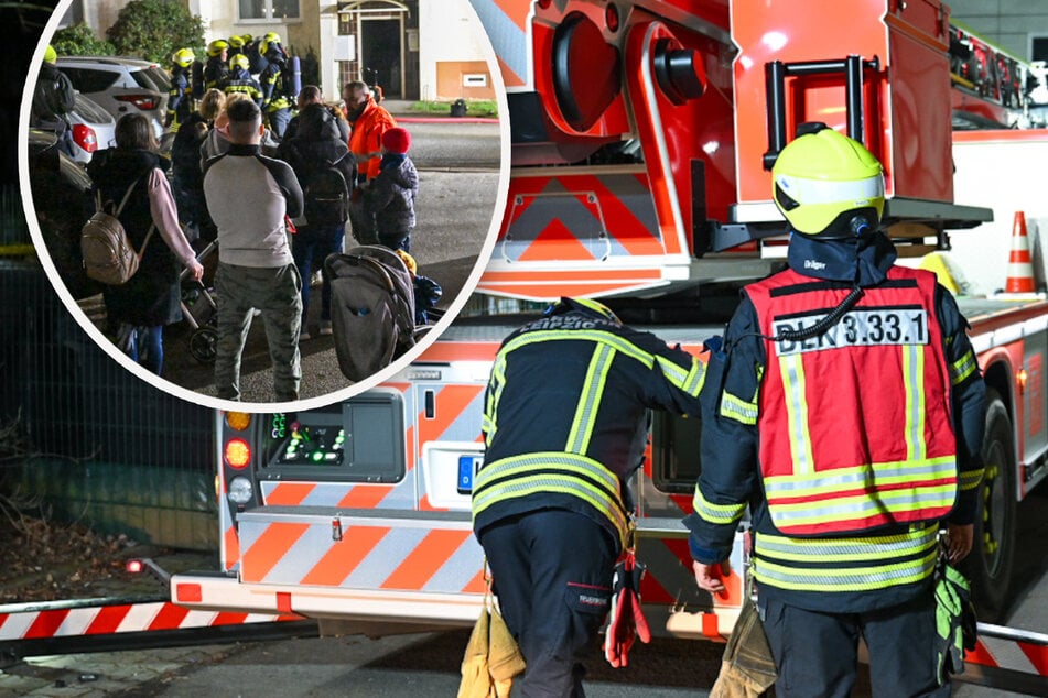 Leipzig: Kellerbrand im Leipziger Osten: Feuerwehr evakuiert Bewohner