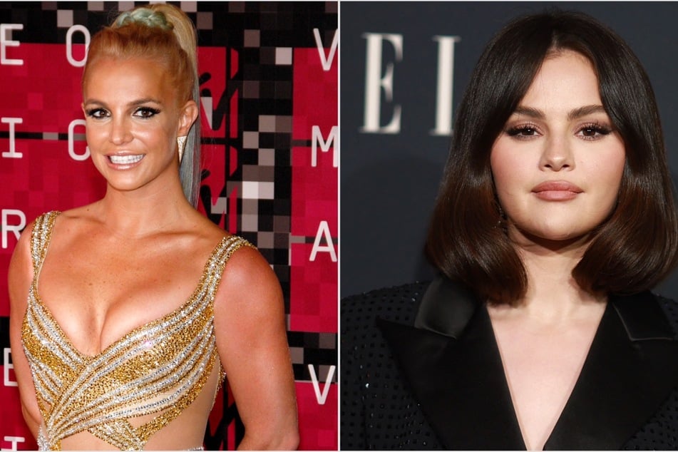 Britney Spears may have her sights set on Selena Gomez (r.) as the star of her upcoming biopic based on her memoir.