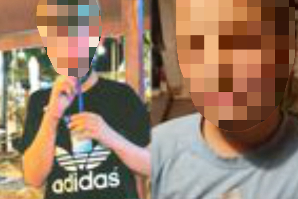 Die Montage zeigt links den achtjährigen Jerome und rechts den 14-jährigen Yason-Benjamin.