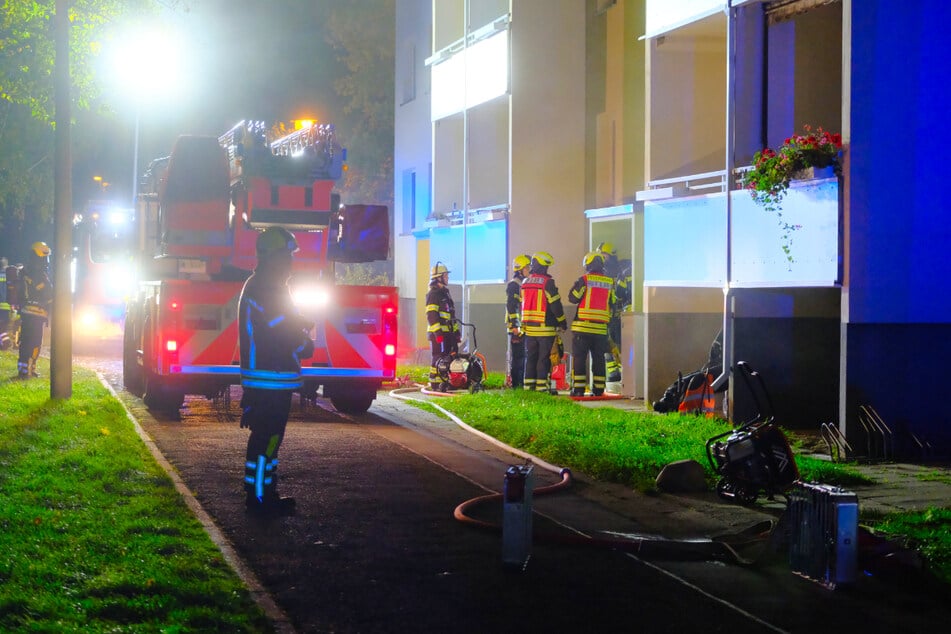 Die Feuerwehr rückte am Donnerstagabend in Mockau an.