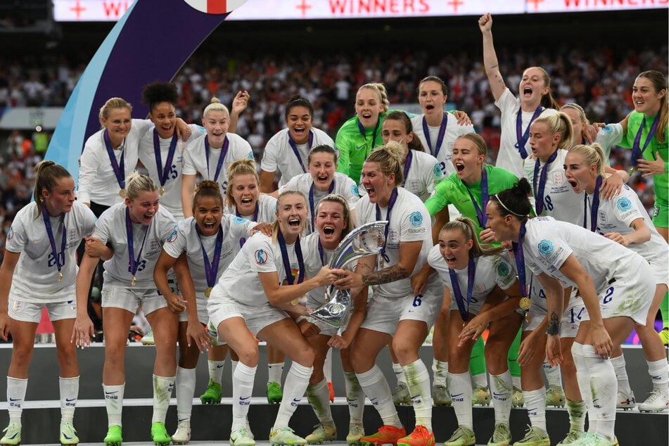 Erster Titel für die "Three Lions" seit 1966: Die Englische Fußballnationalmannschaft der Frauen wurde 2022 Europameister.