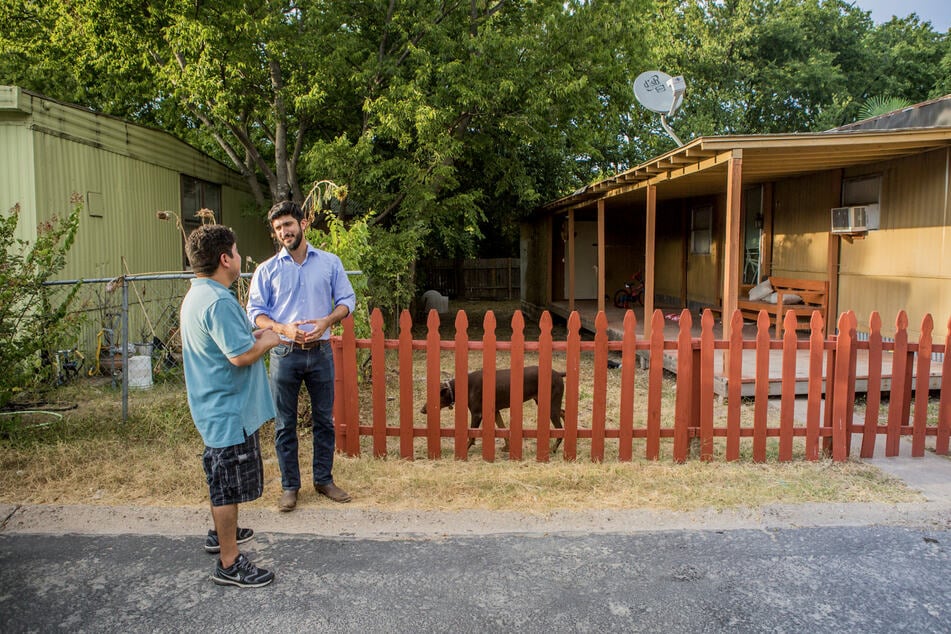 Casar says going to door to door to discuss a positive vision for change and inform voters about misinformation will be key to defeating big-money interests.