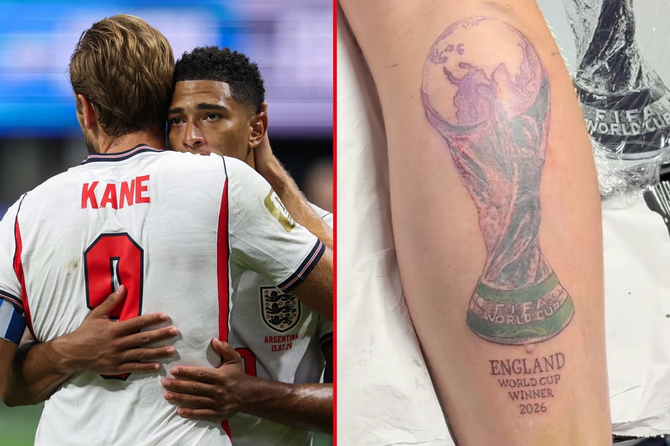 Oops! Soccer fan gets huge $750 tattoo celebrating England World Cup win that never happened