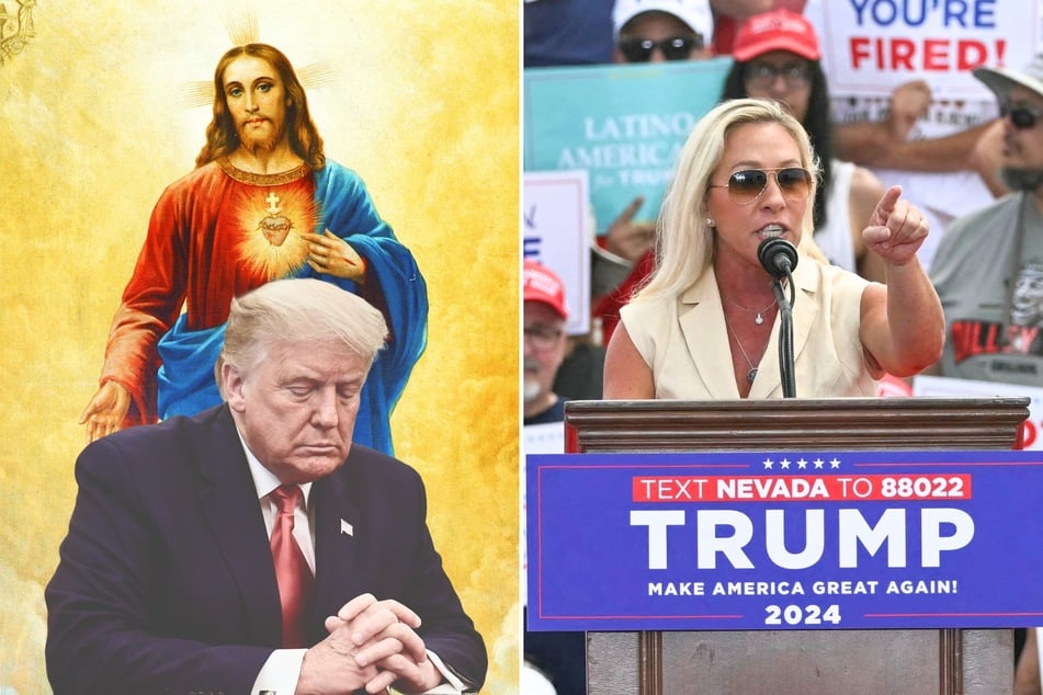 Marjorie Taylor Greene compares Trump to Jesus as she claims both are "convicted felons"