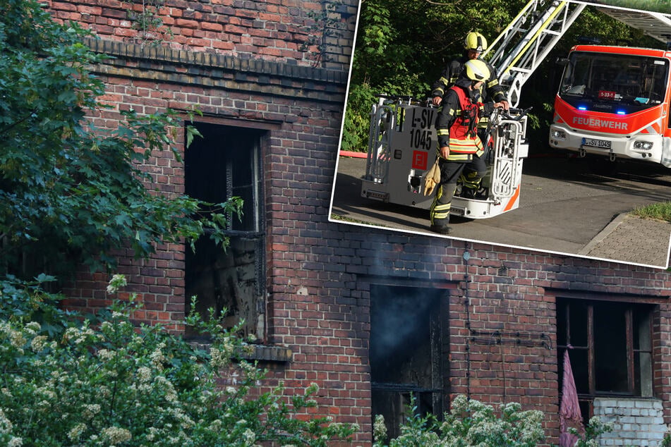 Leipzig: Brand in Leipziger Ruine: Polizei ermittelt