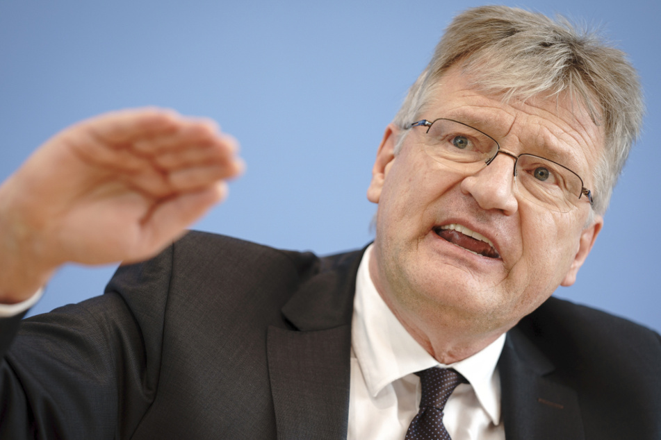 Jörg Meuthen (59), MdEP, AfD-Bundessprecher, gibt eine Pressekonferenz nach den Landtagswahlen in Baden-Württemberg und Rheinland-Pfalz.