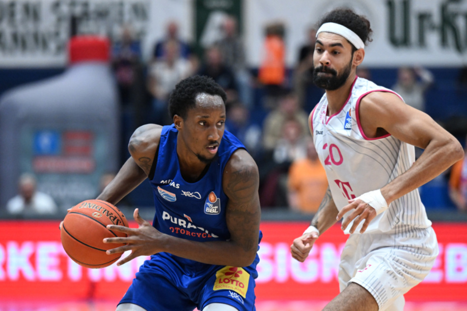 Kris Clyburn (l.) schaffte für den MBC mit 31 Punkten und zwölf Rebunds das Double-Double. Doch für den Sieg reichte es nicht. (Archivbild)