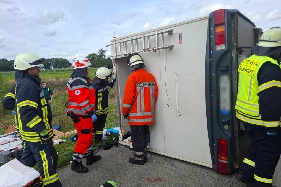 Feuerwehrleute rückten mit mehr als 20 Einsatzkräften aus.