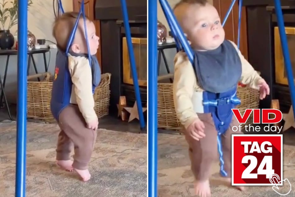 This toddler in a harness accidentally became TikTok's newest Irish dance legend!
