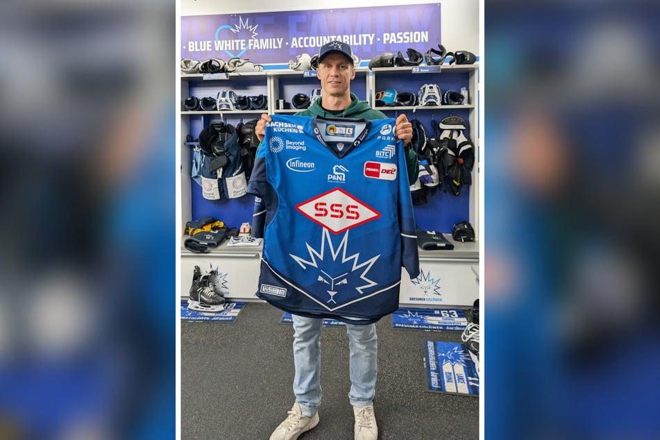 Juho Olkinuora (34) spielt ab sofort für die Dresdner Eislöwen.