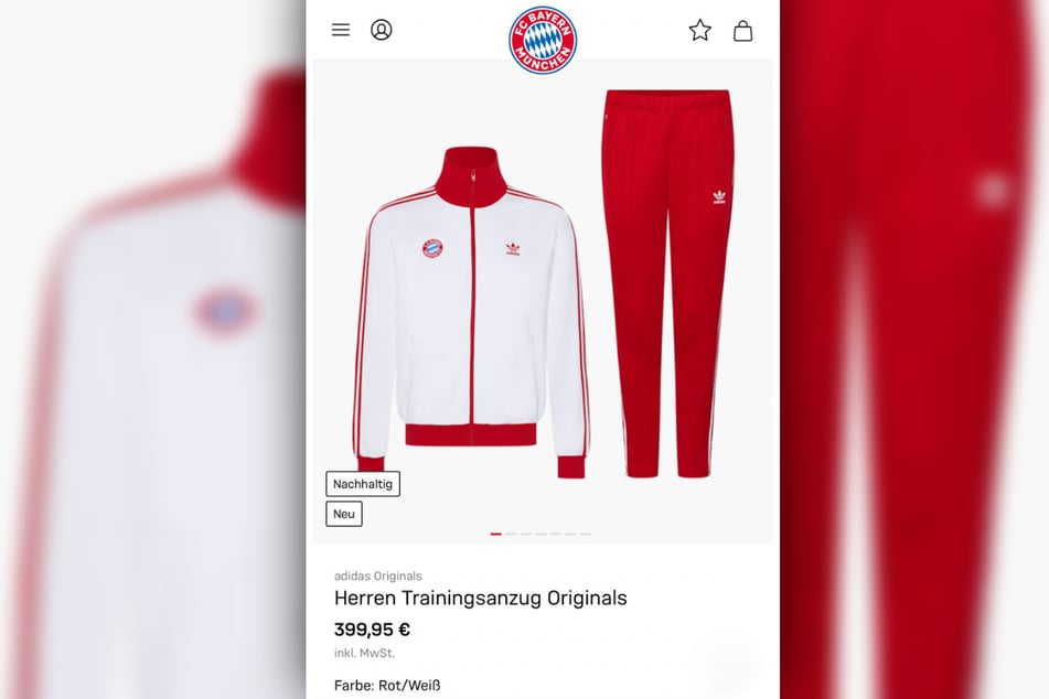 Der Retro-Trainingsanzug anlässlich des 123. Geburtstags des FC Bayern München ist schlicht gehalten.