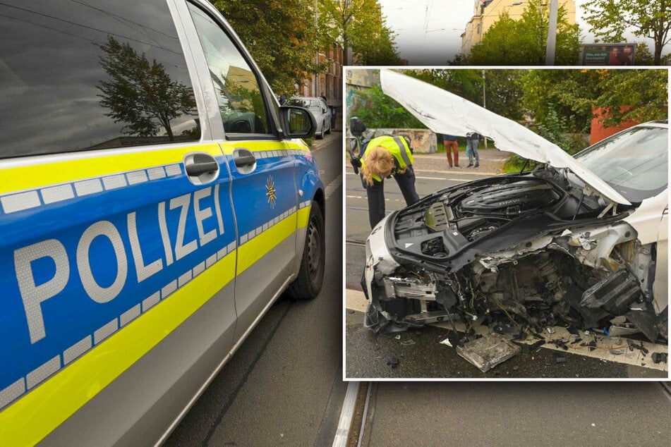 Alpina gerät in Gegenverkehr: Zwei Verletzte bei Unfall auf der Lützner Straße