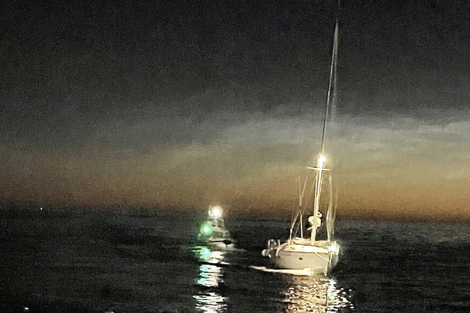 Zwei Männer waren auf der Nordsee in Seenot geraten.