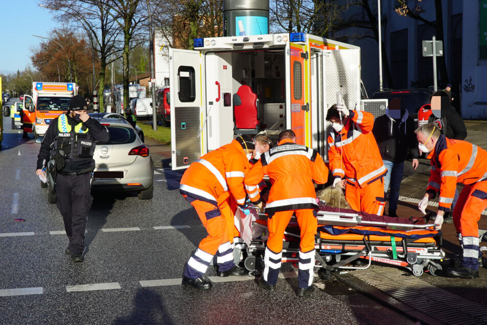 Rettungskräfte im Einsatz.