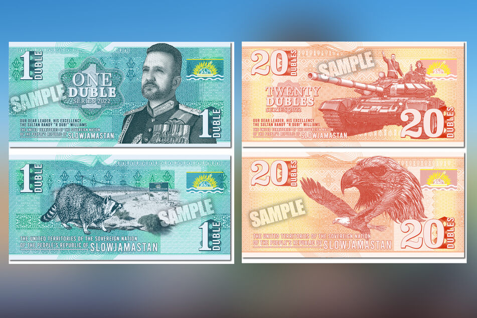 Auch eine eigene Währung, genannt "Duble", gibt es in Slowjamastan.