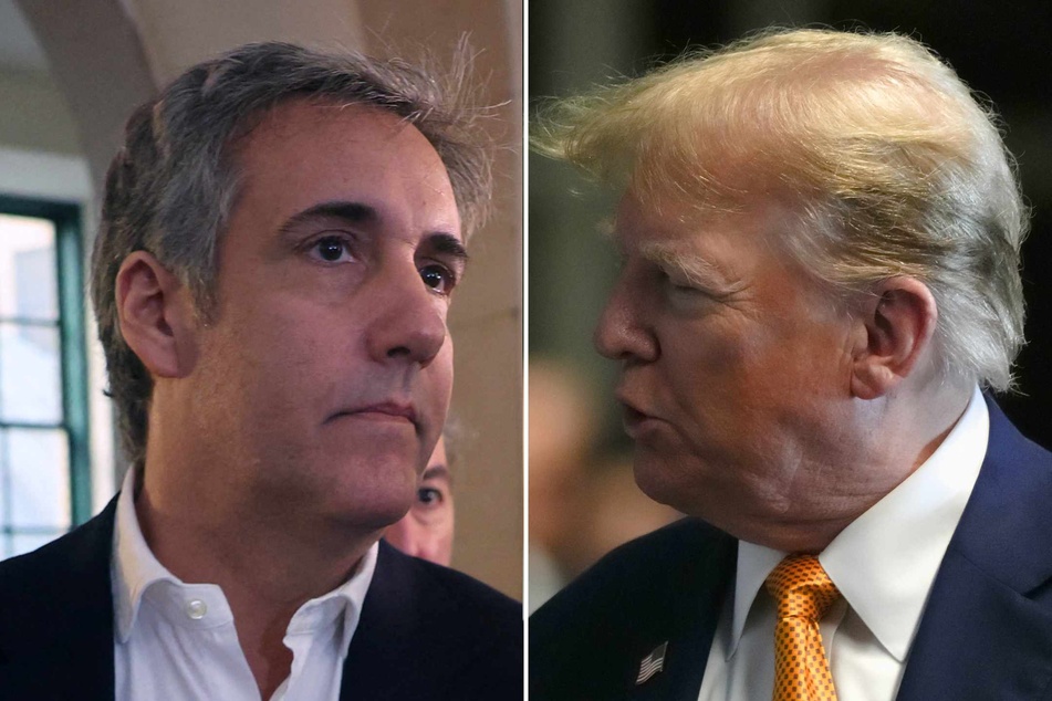 Donald Trump's (r.) one-time fixer and the star prosecution witness in the ex-president's criminal trial Michael Cohen (l.) testified Monday that he lied and bullied to help his former boss hide "catastrophic" revelations of a tryst with an adult film actress.