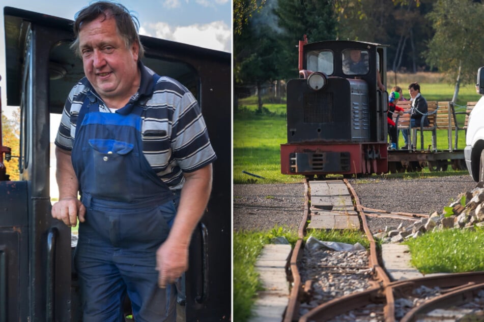 Erzgebirge: Dieser Opa baute für seine Enkel eine Bahnstrecke in den Garten