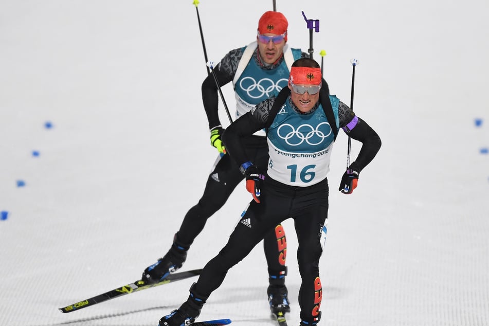 Arnd Peiffer (35, hinten) und Erik Lesser (34, vorn) werden in der kommenden Saison mit ihren Analysen die Biathlon-Berichterstattung bereichern.