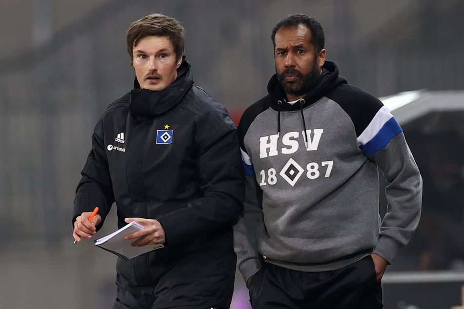 HSV-Coach Merlin Polzin (34, l.) war jahrelang Co-Trainer von Fortuna-Coach Daniel Thioune (50). Zusammen gingen sie einst auch nach Hamburg. (Archivfoto)