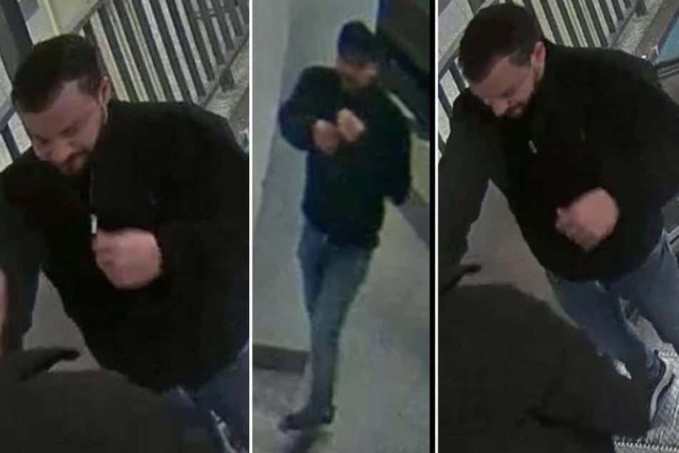 Mit Bildern aus einer Überwachungskamera fahndet die Polizei nach dem Tatverdächtigen.