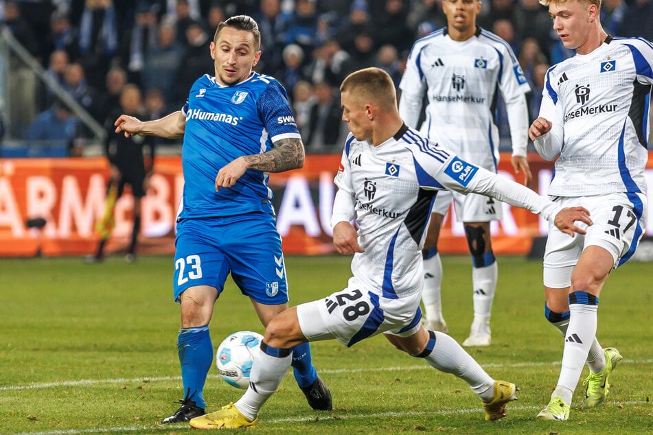 Der 1. FC Magdeburg versuchte irgendwie zurück ins Spiel zu kommen. Doch der HSV war eiskalt unterwegs.