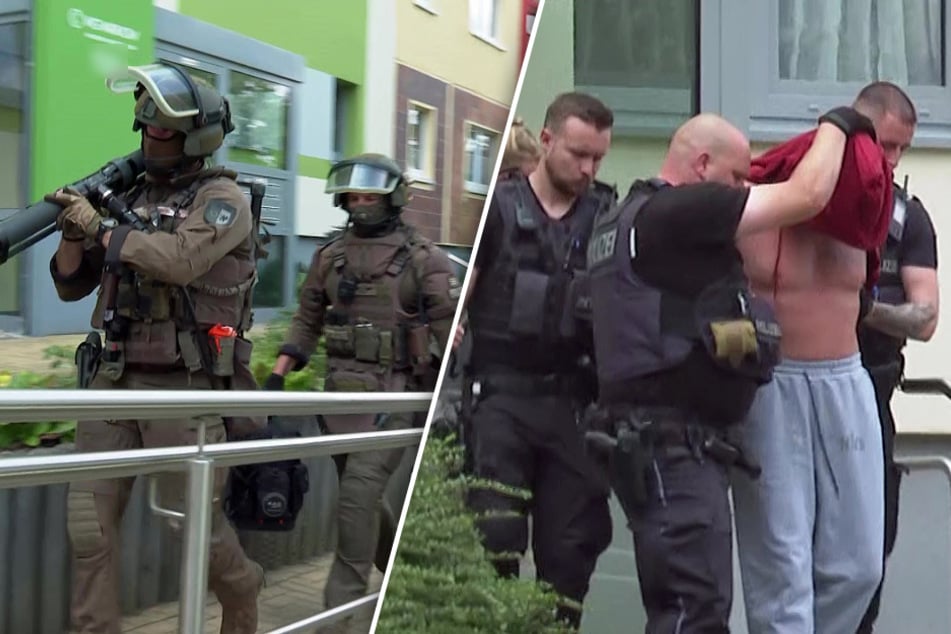 Mann verschanzt sich mit Machete in Wohnung: SEK verschafft sich gewaltsam Zutritt