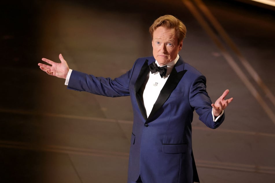 Conan O'Brien speaks onstage during the 98th Oscars at Dolby Theatre on March 15, 2026.