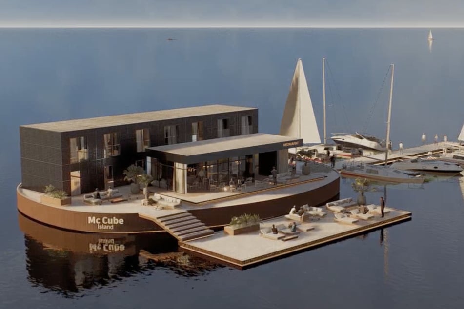 Aus der Insel "Ostervilm" soll bald das "McCube Island" werden - eine Event-Location mit eigenem Anlegesteg.