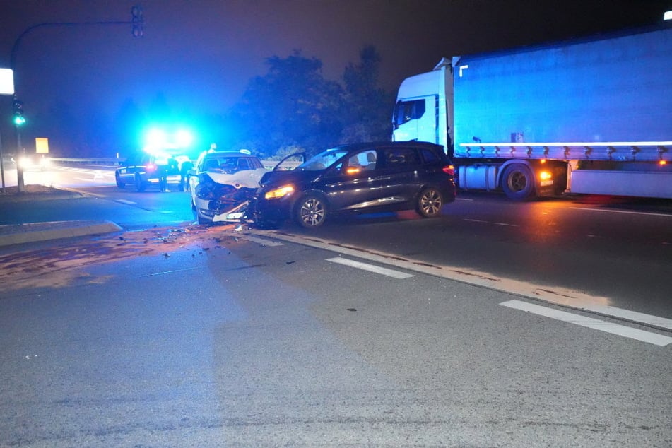 Die Autos krachten an der Autobahnauffahrt Bautzen-Ost ineinander.