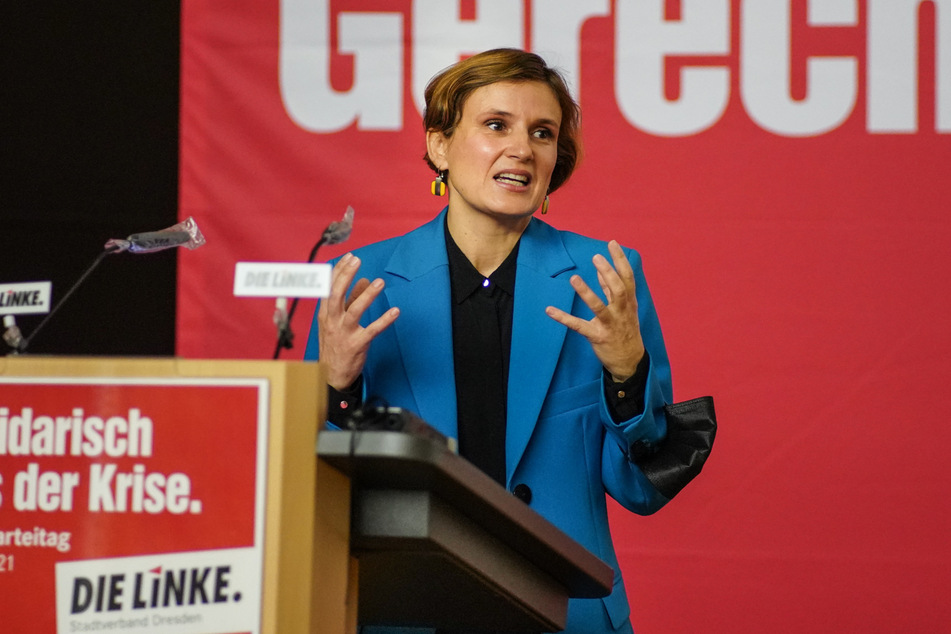 Katja Kipping (43, Linke) hat beim Blick auf das Linke-Ergebnis "gemischte Gefühle".