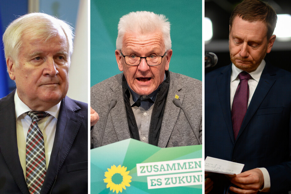 Unter anderem Horst Seehofer (72, CDU), Winfried Kretschmann (73, Grüne) und Michael Kretschmer (46, CDU) äußerten sich zu dem Vorfall am Freitagabend.