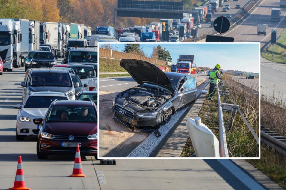 Unfall A4: Kilometerlanger Stau nach Unfall auf A4