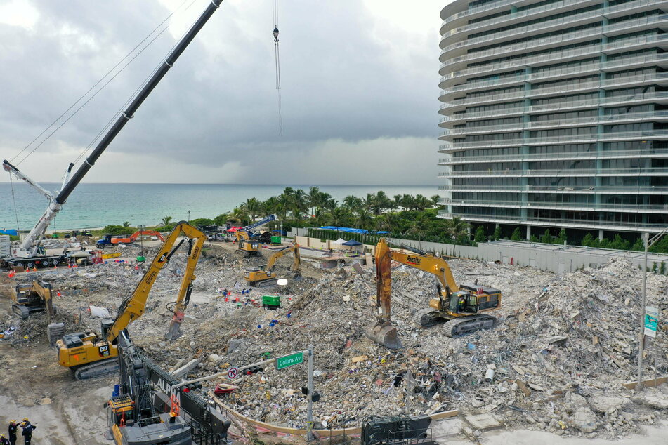 Search and rescue teams searched for weeks for bodies in the rubble at the site of the 12-story oceanfront Champlain Towers South Condo, after the building collapsed in June.