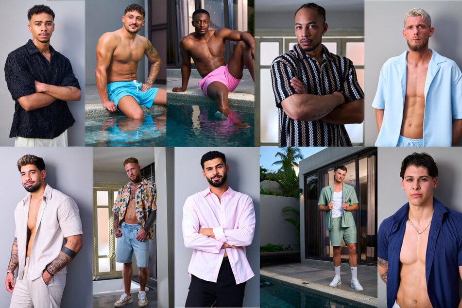 Die 10 Singe-Männer im Überblick (v. o. l. n. u. r.): Julian S., Luke, Ema, Meji, Noel, Chris, Jerry, Evi, Jeronymo und Julian M.