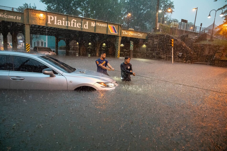 Torrential rain all over the East Coast caused severe flooding in New Jersey and other states, with authorities warning of more to come.