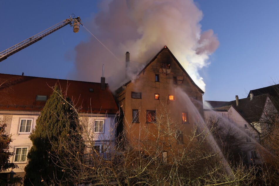 Das Fachwerkhaus brannte vollständig aus.