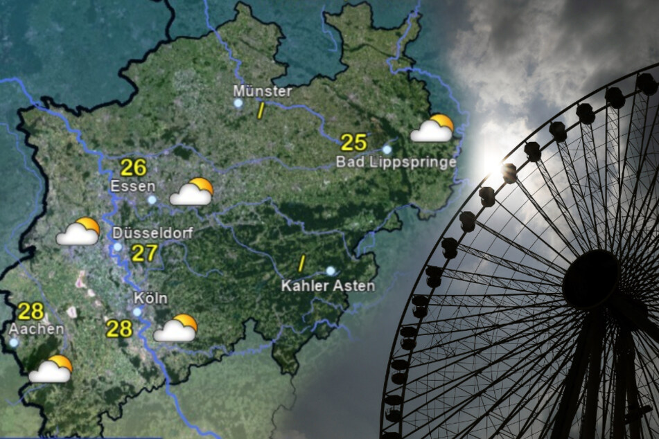 Die Wettervorhersage für den Wochenbeginn. (Fotomontage)