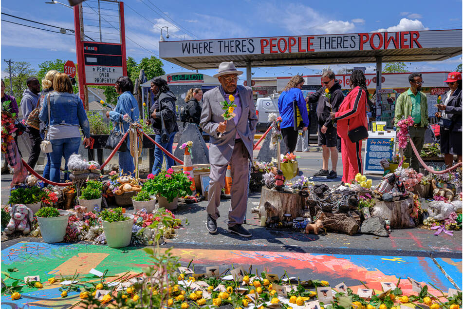 An anniversary event is taking place in what has been named George Floyd Square, the area of Minneapolis where the 46-year-old took his final breath as police officer Derek Chauvin knelt on his neck during an arrest.