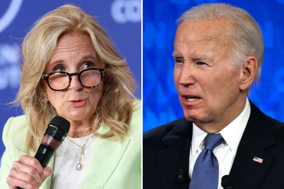 Former First Lady Jill Biden (l.) admitted that she feared her husband, President Joe Biden, was having a stroke during his infamous 2024 presidential debate.
