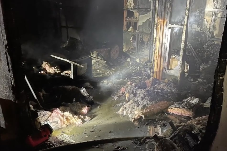 Die Flammen hinterließen eine Schneise der Verwüstung.